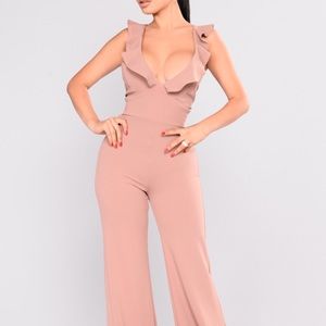 Fashion nova blush jumpsuit